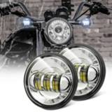 👉 Motorfiet zilver active 2 STKS DC9-30V 30W 3000K / 6000K 3000LM 4,5 inch 3LEDs motorfiets LED-koplamp,