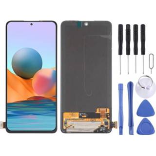 👉 Digitizer active OLED-materiaal LCD-scherm en Volledige montage voor Xiaomi Redmi Note 10 Pro / (India) Max (4G) M2101K6G M2101K6R M2101K6P M2101K6I