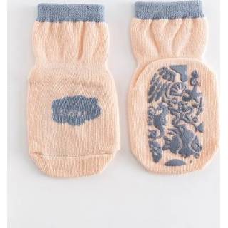 👉 Babysokje kaki antislip s active baby's 5 paar babysokken Point Glue babykammen katoenen vloersokken, maat: 0-1 jaar oud (kaki)