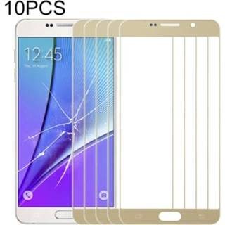 👉 Lens goud active 10 stuks frontscherm buitenste glazen voor Samsung Galaxy Note 5 (goud)