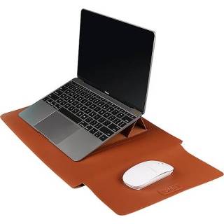👉 Laptoptas geel PU active PU06 3 in 1 multifunctionele laptoptas, maat: 14,1-15,4 inch (koeienleer geel)