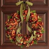 👉 Kunstbloem active Hortensia Krans Deur Opknoping Kerst Ornament, Maat: 30cm