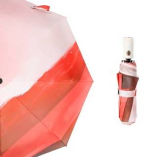 👉 Paraplu vinyl active Creatieve volautomatische superzonbestendige Anti-ultraviolet opvouwbaar ultralicht Zon en regen Parasol voor tweeërlei gebruik (vlammen)