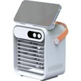 👉 Airconditioner wit active USB Mini Koeling En Bevochtiging Huishoudelijke Kleine Luchtkoeler Desktop Watergekoelde Ventilator (Wit)