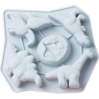 👉 Dinosaurus blauw active 2 STUKS Ice Tray Mold Baking Cake Pudding Chocoladevorm (Blauw)
