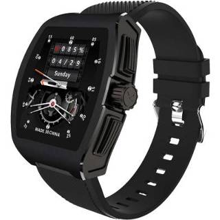 👉 Smartwatch zwart active TCWH004-C1 1,4 inch HD-scherm IP68 waterdicht smartwatch, ondersteuning voor hartslagmeting / slaapbewaking lichaamstemperatuurbewaking (zwart)