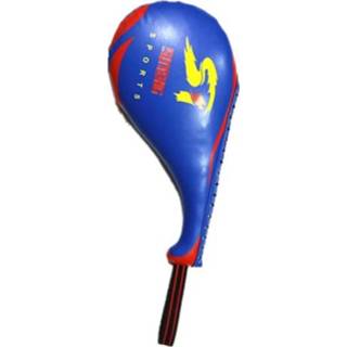 👉 Bokszak blauw PU active SUTENG lederen Double Leaf Target Chicken Leg Shape Trainer voor volwassenen (blauw)