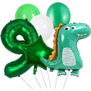 👉 Dinosaurus aluminium active 5934 Membraan Latex Combinatie Digitale Ballon Set Achtergrond Decoratie Cartoon (9)