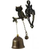 👉 Deurbel metalen active Retro vintage stijl dierlijke ijzeren bel windgong opknoping ornament (uil)