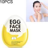 👉 Gezichtsmasker active 10 PCS Ei Glad Hydraterende Olie Controle Krimpen Poriën Whitening Fleuren Masker Huidverzorging: