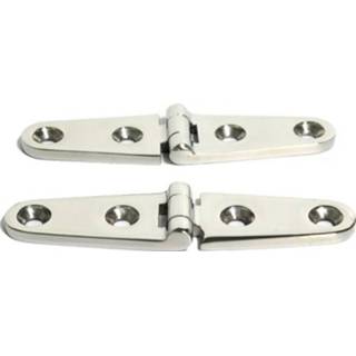 👉 Scharnier active Viergats roestvrijstalen 316 plat open lagerscharnier, specificatie: 103 x 27 mm