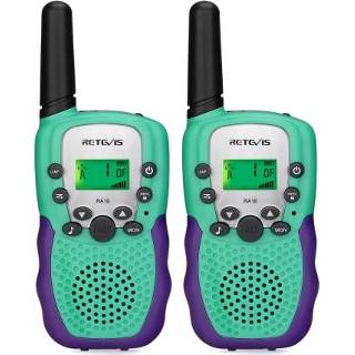 👉 Draagbare radio groen active kinderen 1 paar RETEVIS RA18 0,5 W US Frequentie 22CHS FRS Licentievrije bidirectionele Handheld Walkie Talkie (groen)