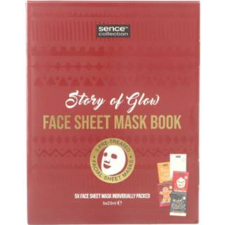 Gezichtsmasker active Sence Geschenkset Gezichtsmaskers Boek Story of Glow 5 stuks 8720289268565