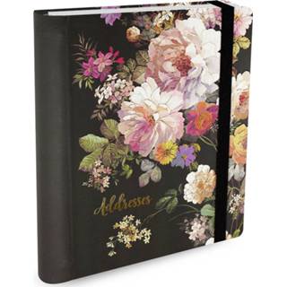 👉 Adresboek large active Peter Pauper Midnight floral - A5 (large) 9781441334831