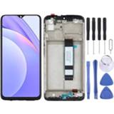 👉 Digitizer active Origineel LCD-scherm en Volledige montage met frame voor Xiaomi Redmi Note 9 4G