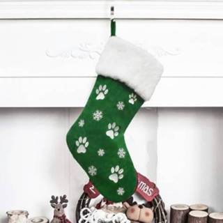 👉 Decoratiehanger groen active kinderen Kerst Sok Decoratie Hanger Cadeau Snoep Zak (Groen)