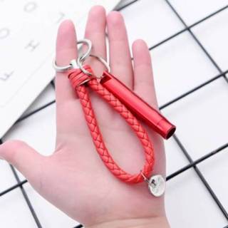 👉 Fluit rood touw active mannen 6 STKS multifunctionele sleutelhanger hanger met (rood + fluitje)