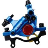 👉 Mountainbike blauw active ZOOM HB100 Hydraulische remklauw Vouwfiets Kabeltrek schijfremklauw, stijl: achter (blauw)