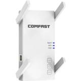 👉 Signaalversterker active COMFAST CF-AC2100 2100 Mbps Draadloze WIFI Repeater Booster Netwerkrouter met 4 antennes, EU-stekker