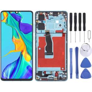 👉 Digitizer active Lcd-scherm en volledige montage met frame voor Huawei P30 (ademhalingskristal)