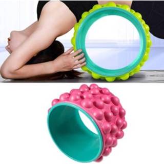 👉 Kachelpijp active Yoga Back Bend Open Equipment Pilates Ring voor Beginner (Upgrade Massage (Perzikroze))