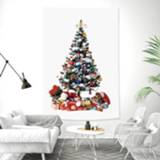 👉 Kerstboom active Rechthoekige perzik huid wandtapijten muurschildering kerstdecoratie wandtapijten, afmeting: 100x150cm(1)