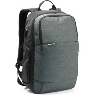 👉 Laptoptas grijs active KINGSONS KS3143 Vrije tijd computertas USB anti-spatten laptop schouder anti-diefstal rugzak (grijs)