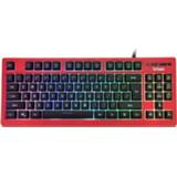 👉 Toetsenbord rood active PK-870 USB-poort RGB-verlichting Mechanische gaming Bedraad (rood)