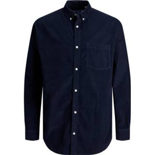 👉 Overhemd corduroy XS mannen blauw 'JORDON' 5715207314687