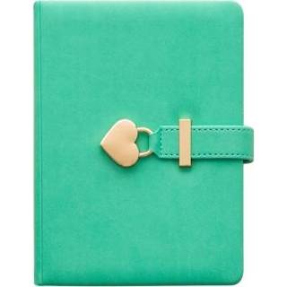 👉 Notitieblok groen active 8032 paar notebook met slot hardcover handboek (groen gras)