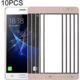 👉 Lens goud active 10 PCS Front Screen Outer Glass voor Samsung Galaxy J3 Pro / J3110 (goud)