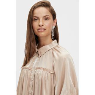 👉 Blousejurk satijn vrouwen roze 'Satina' 5715104713156