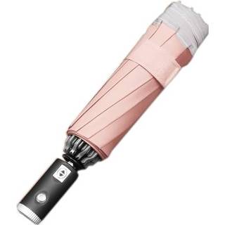 👉 Paraplu roze vinyl active Automatische opvouwbare drievoudige (LED roze)