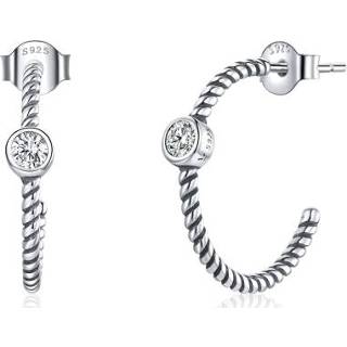 Oorsteker zilver active vrouwen S925 Sterling Eenvoudige Geometrie Oorstekers Damesoorbellen