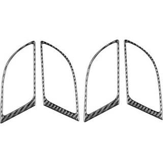👉 Handvat koolstofvezel active 4 stks/set Auto Innerlijke Frame Decoratieve Sticker voor Honda CRV 2007-2011, links en rechts Drive Universal