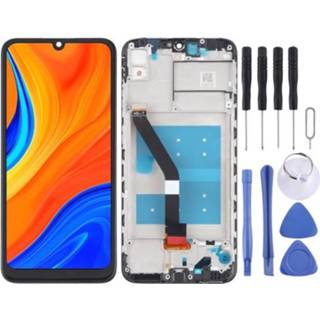 👉 Digitizer zwart active LCD-scherm en volledige montage met frame voor Huawei Y6s (2019) (zwart)