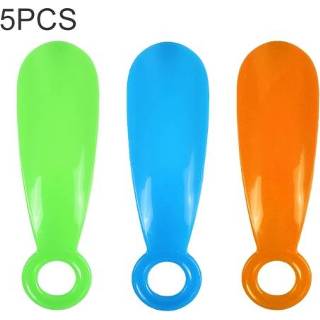 👉 Schoenlepel plastic active 5 PCS 019 Huishoudelijke Schoenen Extra Schoentrekker, Specificatie: Cirkel, Kleur Willekeurige Levering