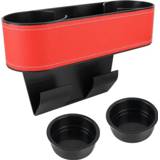 👉 Opbergdoos rood active Auto onderste aanpassing lederen met bekerhouder (rood)