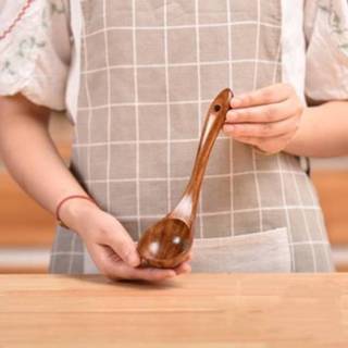 👉 Lepel houten teak active Non-stick Pot Scoop Servies Kleine
