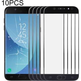 👉 Lens zwart active 10 PCS Front Screen Outer Glass voor Samsung Galaxy J5 (2017) / J530 (zwart)