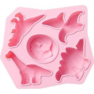 👉 Dinosaurus roze active 2 STUKS Ijsbakje Schimmel Bakken Cake Pudding Chocoladevorm (Roze)