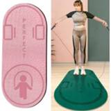 👉 Springmat roze rubber active Indoor Geluidsisolatie Schokabsorptie Verdikte springdeken Antislip yogamat, afmetingen: 140 x 60 cm (rubber roze)
