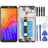 👉 Digitizer zwart active LCD-scherm en volledige montage met frame voor Huawei Y5p (zwart)