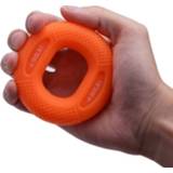 👉 Grijper siliconen active 2 STKS verstelbare sterkte arm spierkracht revalidatie training fitnessapparatuur, kleur: 50 / 60LB（oranje）