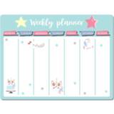 👉 Kalender active 2 STUKS Eenvoudige Magnetische Tafel Notepad Koelkast Sticker Uitwisbare Prikbord (Eenhoorn)