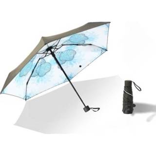 Parasol zwarte active Compacte miniparaplu UV-bescherming Zon en regen Dual-Purpose lijmparaplu (schaal)