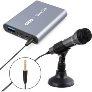 👉 Microfoon active EZCAP311P Game Link USB 3.0 HD Live Broadcast Box met microfoon, ondersteuning voor 4K 60fps invoer en uitvoer, 1080P opname