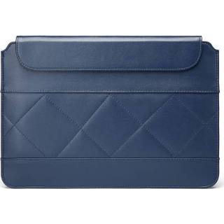 👉 Notebooktas blauw active Microfiber lederen dunne en lichte computertas, toepasselijk model: 11 inch -12 (blauw)
