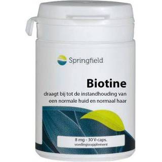 👉 Springfield Biotin-8 biotine 8000 mcg 30vc