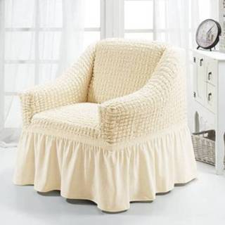 👉 Sofa wit wax s active Four Seasons Universal Elastic Full Coverage Skirt Style Cover, Maat: Single 90-140cm (One-color White)